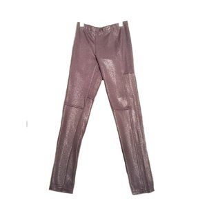 NEW 10 Girls Tween Ragdoll & Rockets Vegan Leather Smoky Grey Pants/Leggings